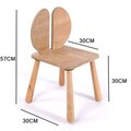 Scaun de masa pentru bebelusi, Hanah Home, BLTYZ-AKTV042, 30x57x30 cm, Stejar
