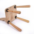 Scaun de masa pentru bebelusi, Hanah Home, BLTYZ-AKTV044, 30x57x30 cm, Stejar