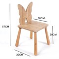 Scaun de masa pentru bebelusi, Hanah Home, BLTYZ-AKTV044, 30x57x30 cm, Stejar