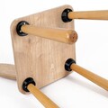 Scaun de masa pentru bebelusi, Hanah Home, BLTYZ-AKTV047, 30x57x30 cm, Stejar