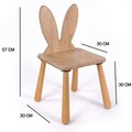 Scaun de masa pentru bebelusi, Hanah Home, BLTYZ-AKTV047, 30x57x30 cm, Stejar