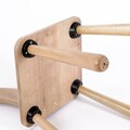 Scaun de masa pentru bebelusi, Hanah Home, BLTYZ-AKTV046, 30x57x30 cm, Stejar