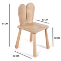 Scaun de masa pentru bebelusi, Hanah Home, BLTYZ-AKTV045, 30x57x30 cm, Stejar