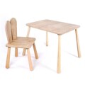 Set masa si scaun pentru copii, Hanah Home, BLTYZ-AKTV061, Stejar