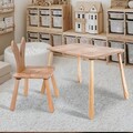 Set masa si scaun pentru copii, Rosewood, BLTYZ-AKTV060, MDF, Stejar