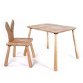 Set masa si scaun pentru copii, Rosewood, BLTYZ-AKTV060, MDF, Stejar