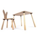 Set masa si scaun pentru copii, Rosewood, BLTYZ-AKTV060, MDF, Stejar