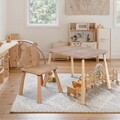 Set masa si scaun pentru copii, Hanah Home, BLTYZ-AKTV063, Stejar