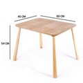 Masa pentru copii, Rosewood, BLTYZ-AKTV051, 45x54x60 cm, MDF, Stejar