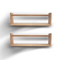 Raft de perete, Rosewood, BLTYZ-AKTV039, Lemn masiv de pin, Stejar