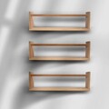 Raft de perete, Rosewood, BLTYZ-AKTV040, Lemn masiv de pin, Stejar