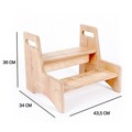 Scaun pentru copii, Rosewood, BLTYZ-AKTV035, MDF , Stejar