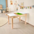 Masa pentru copii, Rosewood, BLTYZ-AKTV0150, 83x54x49 cm, Lemn masiv de pin, Stejar
