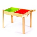 Masa pentru copii, Rosewood, BLTYZ-AKTV0150, 83x54x49 cm, Lemn masiv de pin, Stejar