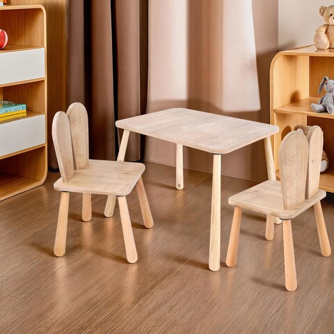 Set masa si scaun pentru copii, Rosewood, BLTYZ-AKTV061-1, MDF, Stejar