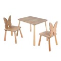 Set masa si scaun pentru copii, Rosewood, BLTYZ-AKTV062-1, MDF, Stejar