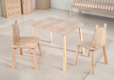 Set masa si scaun pentru copii, Rosewood, BLTYZ-AKTV063-1, MDF, Stejar
