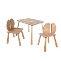 Set masa si scaun pentru copii, Rosewood, BLTYZ-AKTV064-1, MDF, Stejar