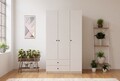 Dulap pentru haine, Hanah Home, Rb-066, Alb mat