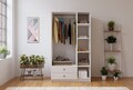 Dulap pentru haine, Hanah Home, Rb-066, Alb mat