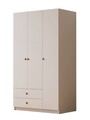 Dulap pentru haine, Hanah Home, Rb-066, Alb mat