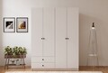 Dulap pentru haine, Hanah Home, Rb-067, Alb mat