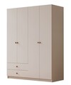 Dulap pentru haine, Hanah Home, Rb-067, Alb mat