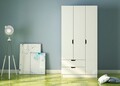 Dulap pentru haine, Hanah Home, Rb-155, Alb mat