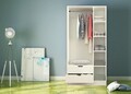 Dulap pentru haine, Hanah Home, Rb-155, Alb mat