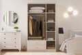 Dulap pentru haine, Hanah Home, Rb-002, Alb mat