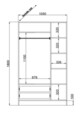 Dulap pentru haine, Hanah Home, Rb-002, Alb mat