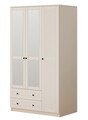 Dulap pentru haine, Hanah Home, Rb-062-02, Alb mat