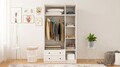 Dulap pentru haine, Hanah Home, Rb-062, Alb mat