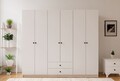Dulap pentru haine, Hanah Home, Rb-069, Alb mat