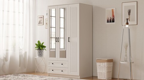 Dulap pentru haine, Hanah Home, Rb-073, Alb mat