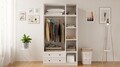Dulap pentru haine, Hanah Home, Rb-073, Alb mat