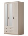 Dulap pentru haine, Hanah Home, Rb-073, Alb mat
