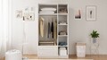 Dulap pentru haine, Hanah Home, Rb-077, Alb mat
