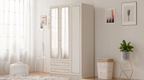 Dulap pentru haine, Hanah Home, Rb-077-01, Alb mat
