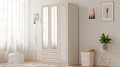 Dulap pentru haine, Hanah Home, Rb-077-02, Alb mat