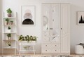 Dulap pentru haine, Hanah Home, Rb-105, Alb mat
