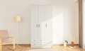 Dulap pentru haine, Hanah Home, Rb-185, Alb mat