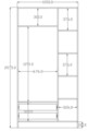Dulap pentru haine, Hanah Home, Rb-111, Alb mat