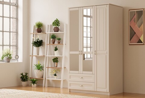 Dulap pentru haine, Hanah Home, Rb-119-02, Alb mat