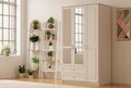 Dulap pentru haine, Hanah Home, Rb-119-02, Alb mat