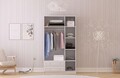Dulap pentru haine, Hanah Home, Rb-186, Alb mat