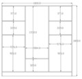 Dulap pentru haine, Hanah Home, Rb-157, Alb mat