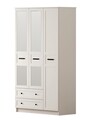Dulap pentru haine, Hanah Home, Rb-168-01-008, Alb mat
