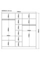 Dulap pentru haine, Hanah Home, Rb-016, Alb mat