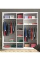 Dulap pentru haine, Hanah Home, Rb-017, Alb mat